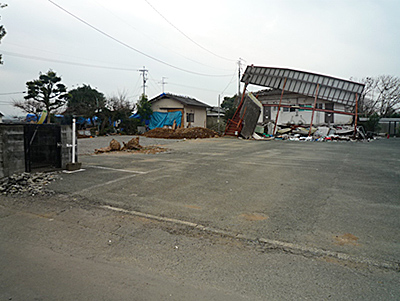 震災後の熊本県益城町の様子